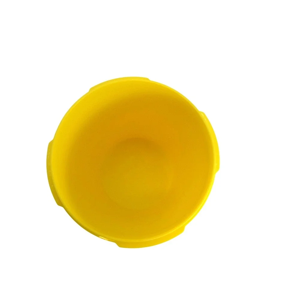 Tupperware Servalier Canister‎ Vintage Yellow Sunburst Lid 811-13 Floral